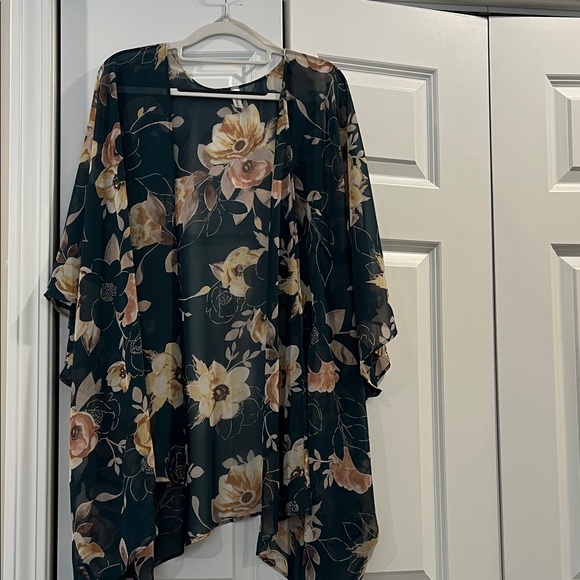 Emerald Tops - Floral Maternity Kimono Cardigan